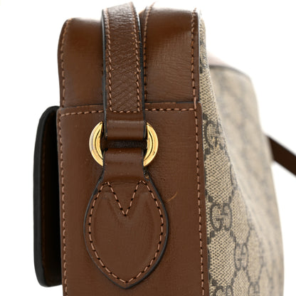 Gucci GG Supreme Monogram Small Horsebit 1955 Shoulder Bag Beige Brown Sugar 12 of 14