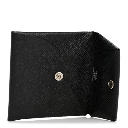 Hermes Epsom Bastia Coin Purse Black 5 of 7