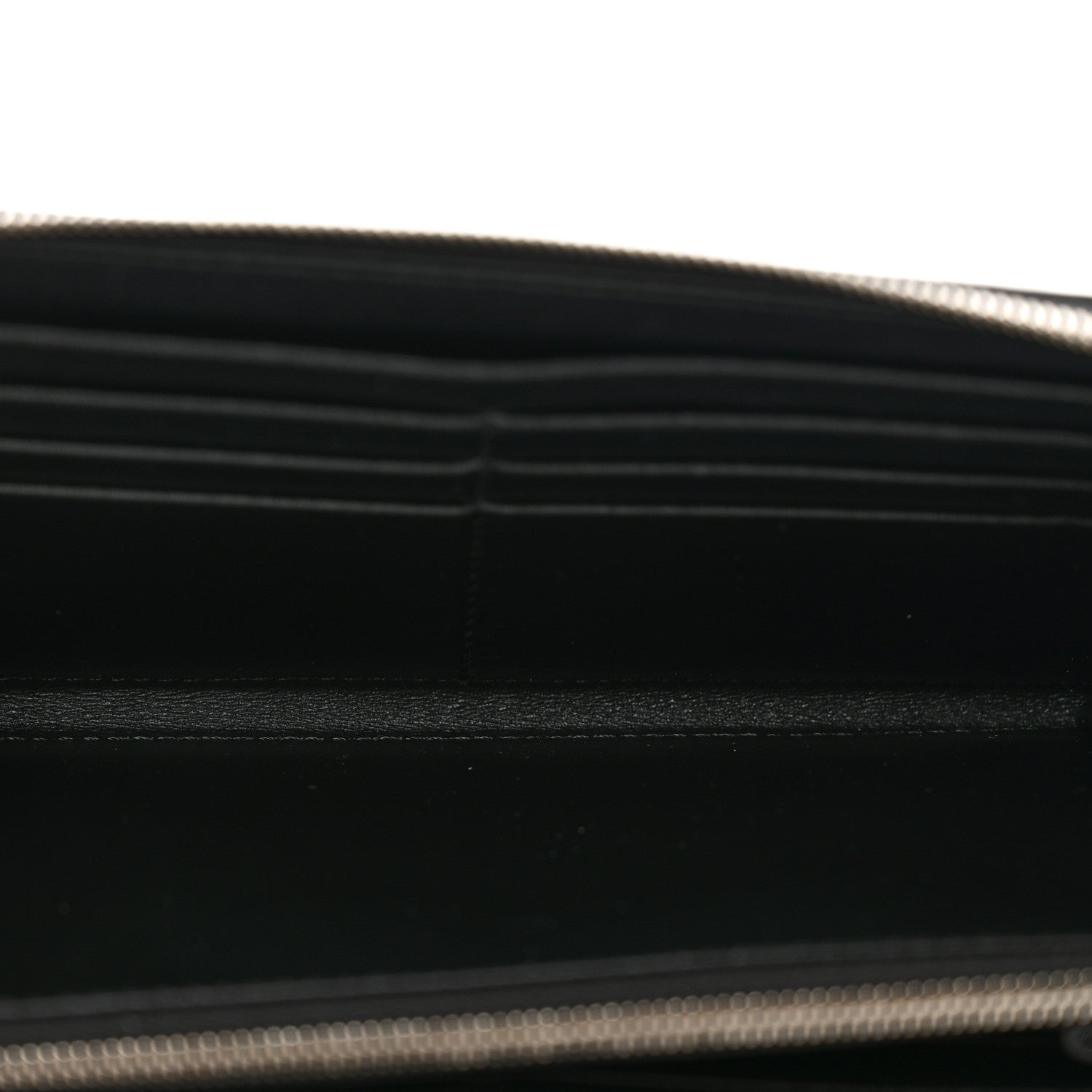 Celine Calfskin Large Zip Around Multifunction Wallet Black 6 of 8