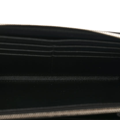 Celine Calfskin Large Zip Around Multifunction Wallet Black 6 of 8