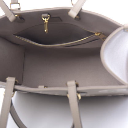 Louis Vuitton Empreinte Monogram Giant Onthego MM Tourterelle Creme 4 of 8