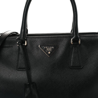 Prada Saffiano Small Galleria Double Zip Tote Black 9 of 11