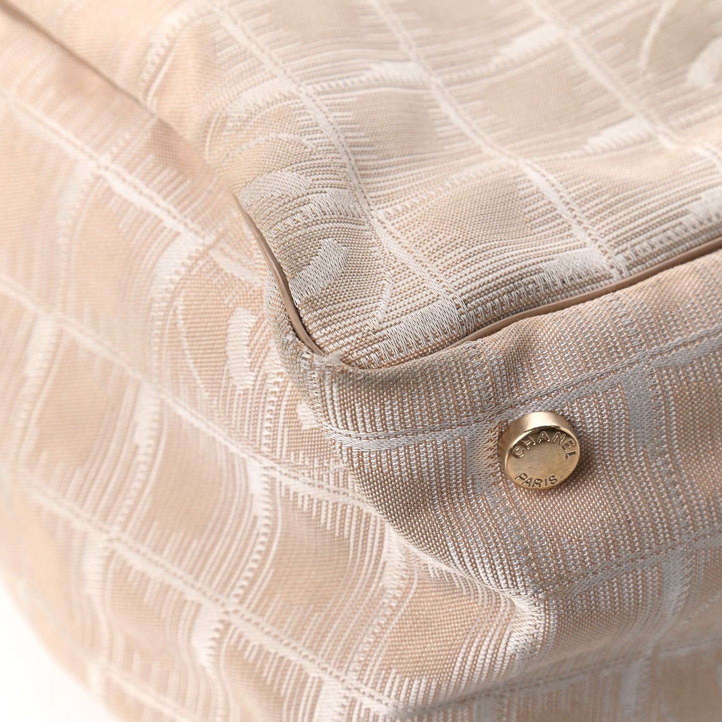 Nylon Medium Travel Tote Beige