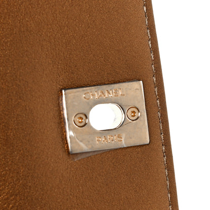 Chanel Metallic Calfskin Chevron Quilted Mini Coco Handle Flap Gold 10 of 12