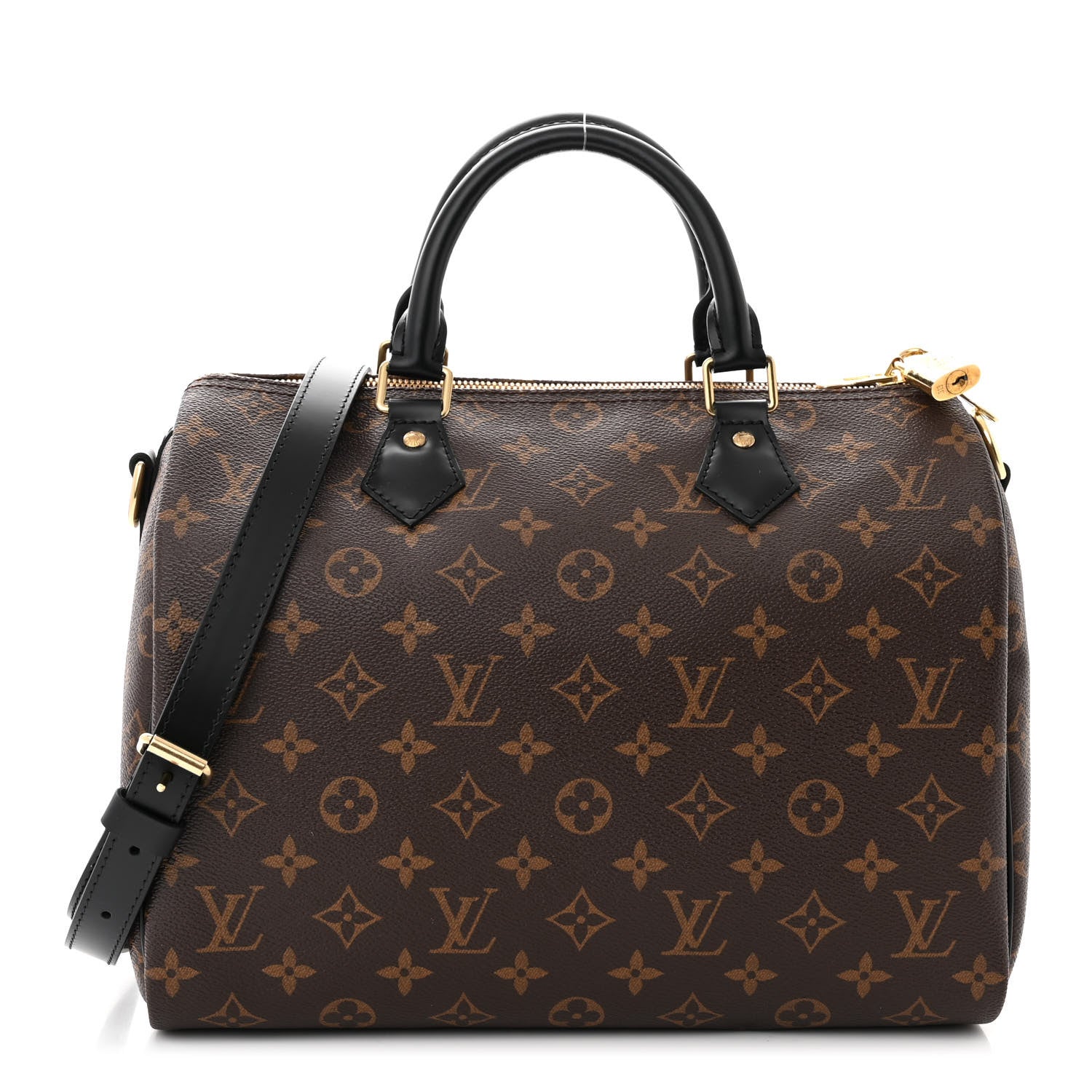 Louis Vuitton Monogram My World Tour Speedy Bandouliere 30 Black 1 of 11
