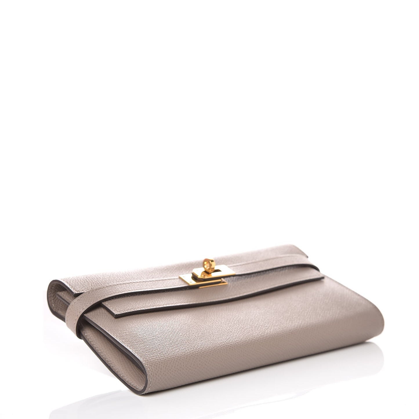 Epsom Kelly Longue Wallet Gris Asphalte