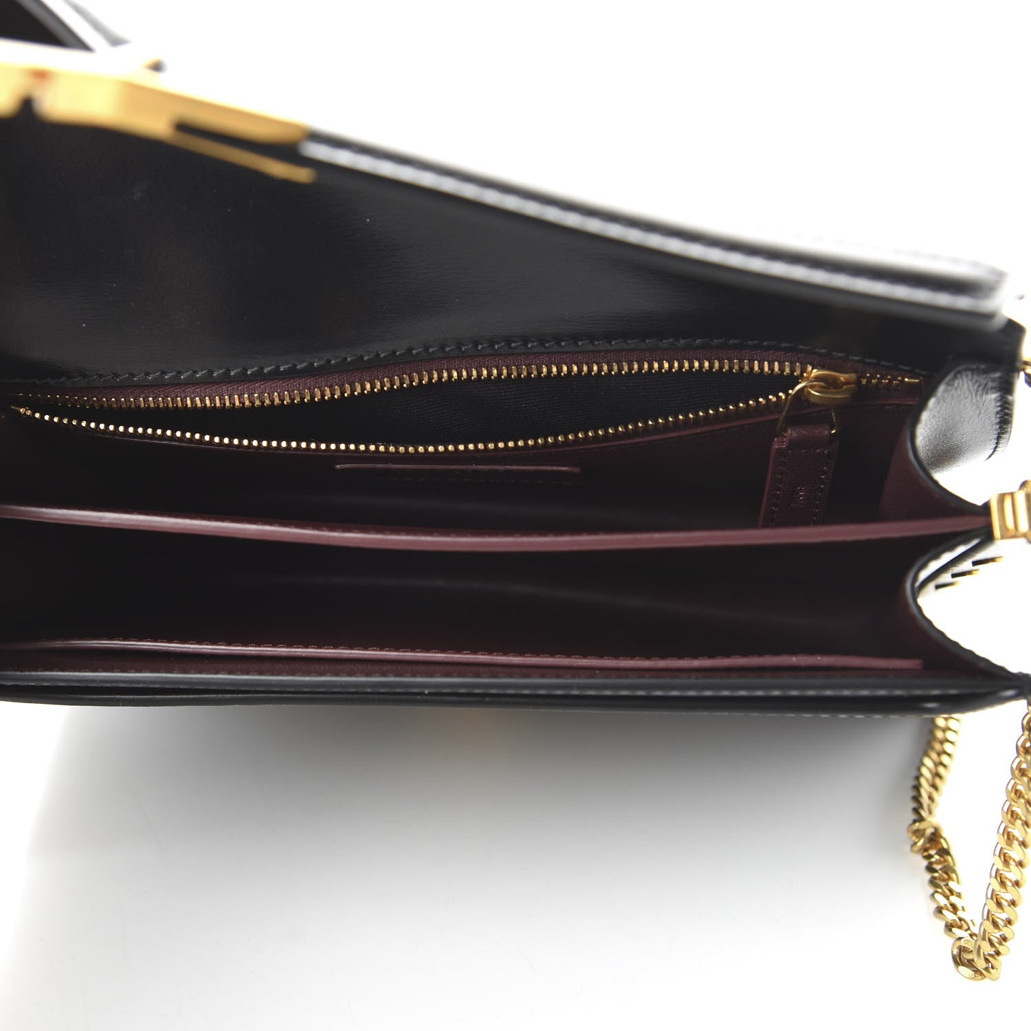 Saint Laurent Smooth Calfskin Monogram Cassandra Clasp Bag Black 5 of 9