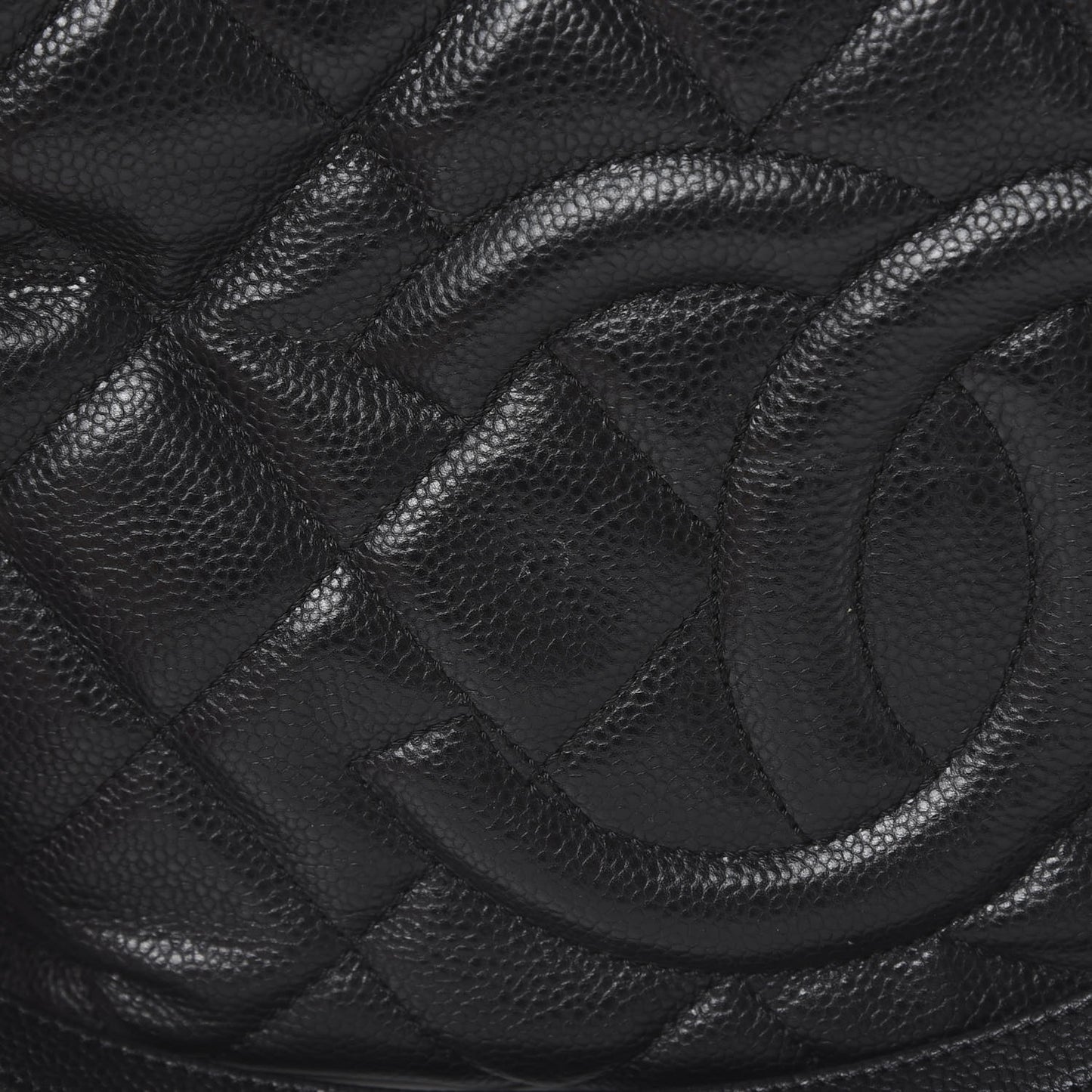 Caviar Quilted Timeless CC Soft Tote Black