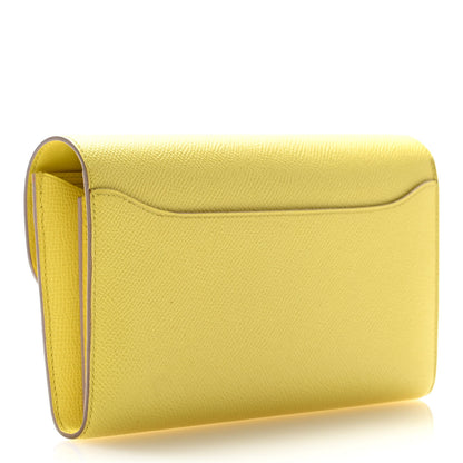 Hermes Epsom Constance Long Wallet Lime 3 of 16