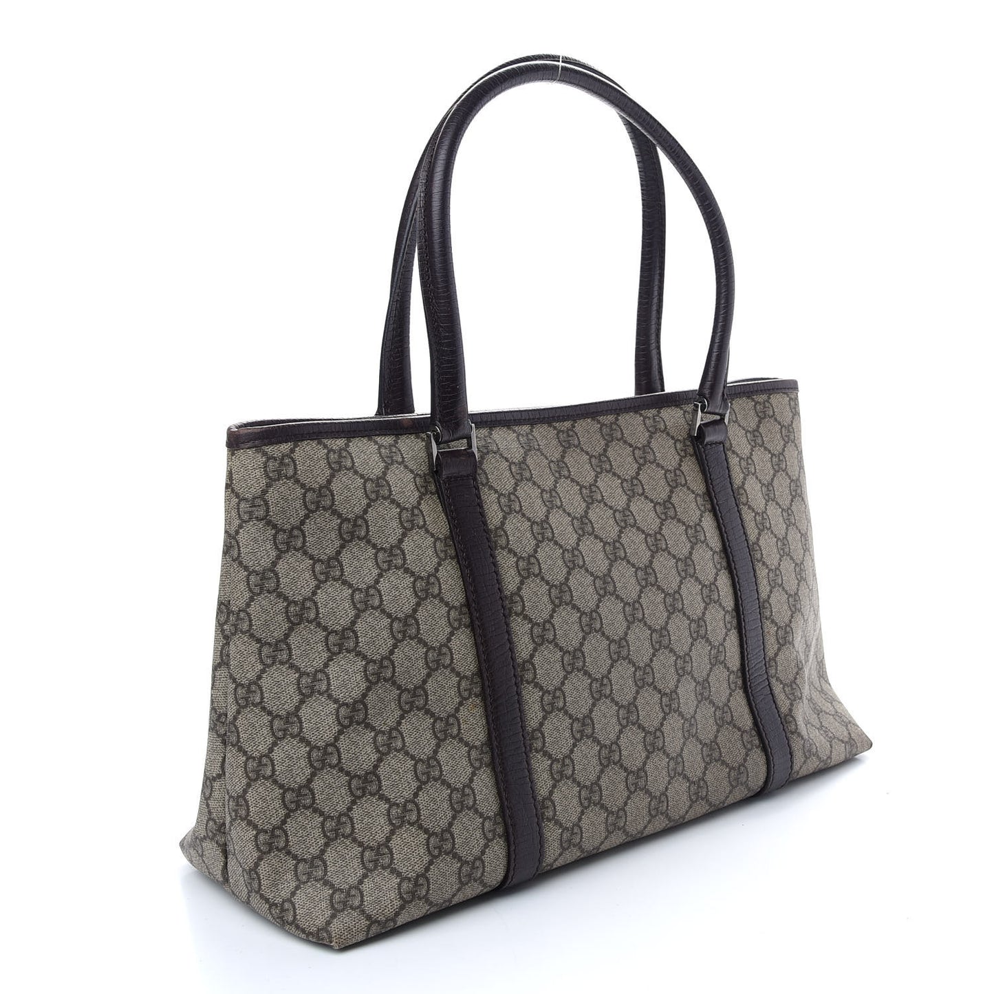 GG Plus Monogram Medium Joy Tote Dark Brown