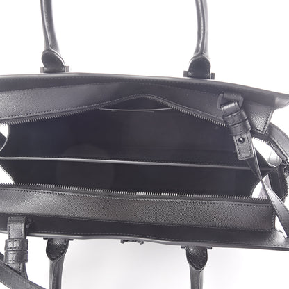 Saint Laurent Grain De Poudre Medium Uptown Tote Black 5 of 9