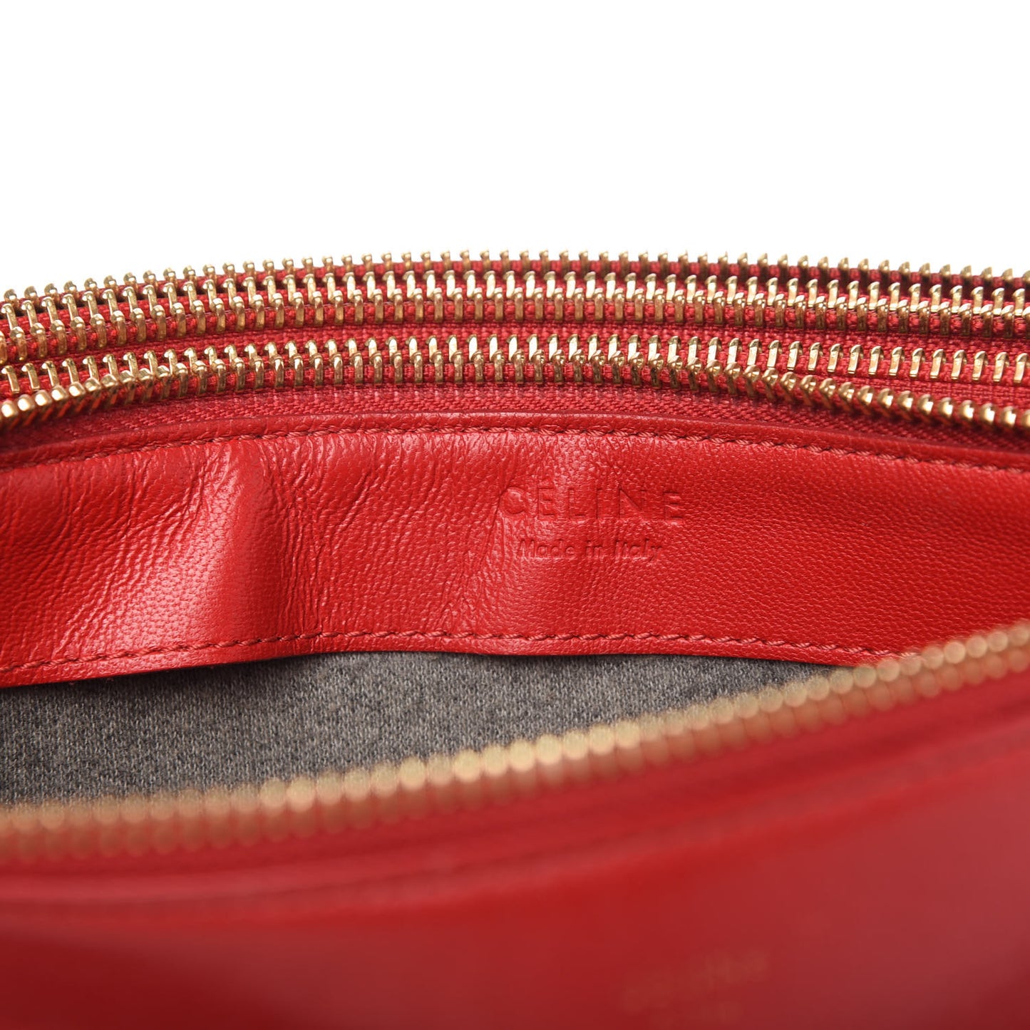 Lambskin Large Trio Crossbody Bag Red