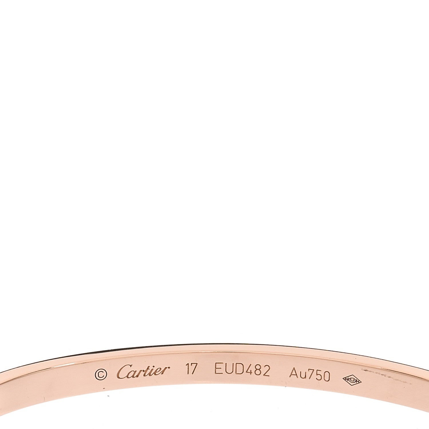 Cartier 18K Pink Gold Small LOVE Bracelet 17 4 of 6