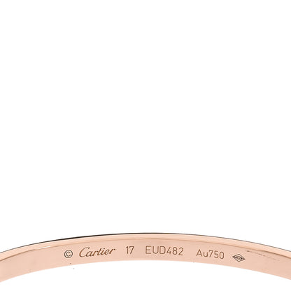Cartier 18K Pink Gold Small LOVE Bracelet 17 4 of 6