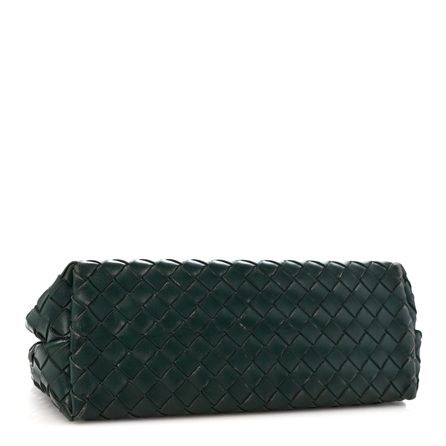 Nappa Intrecciato Medium Andiamo Shoulder Bag Emerald Green