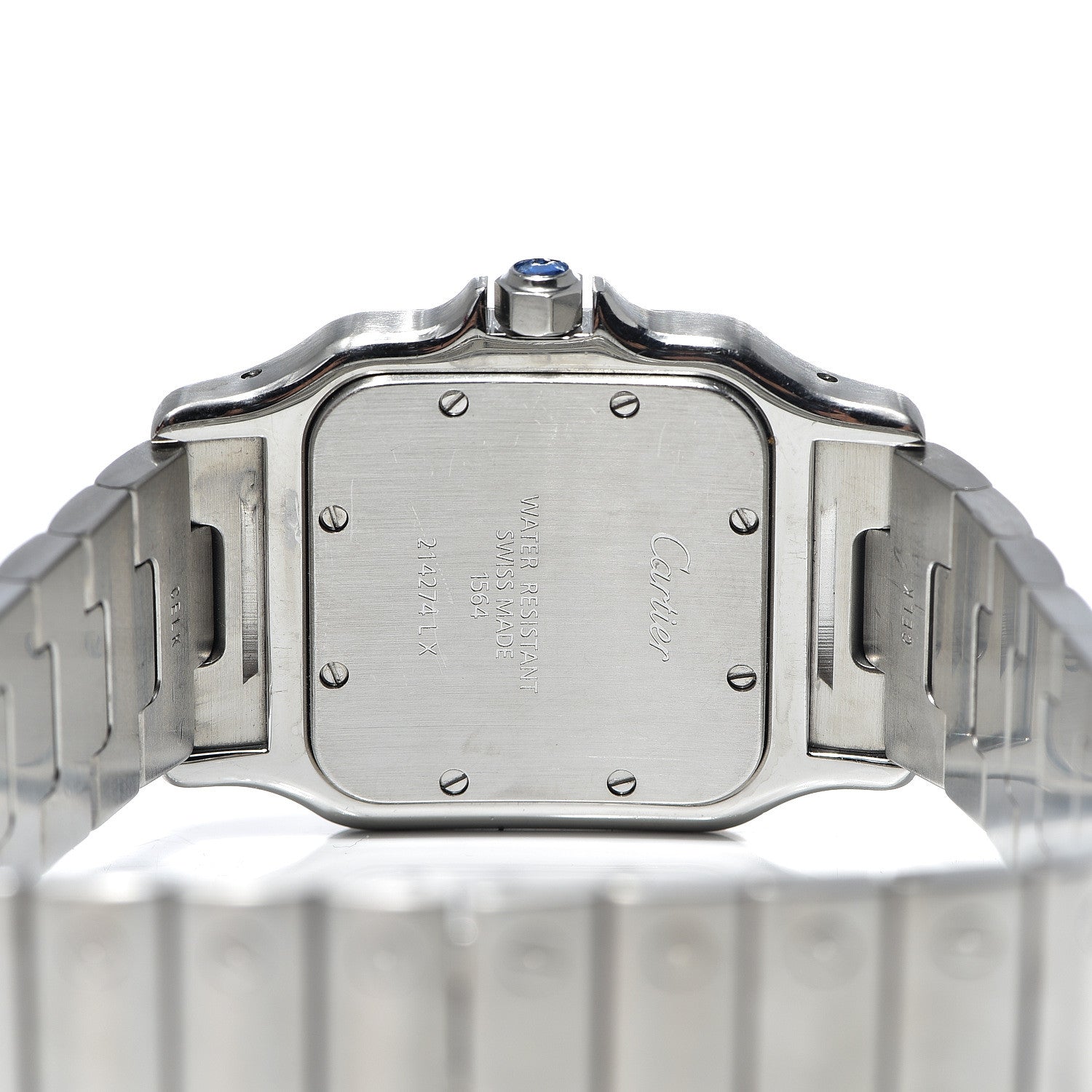 Cartier Stainless Steel 29mm Santos De Galbee Quartz Watch 5 of 10