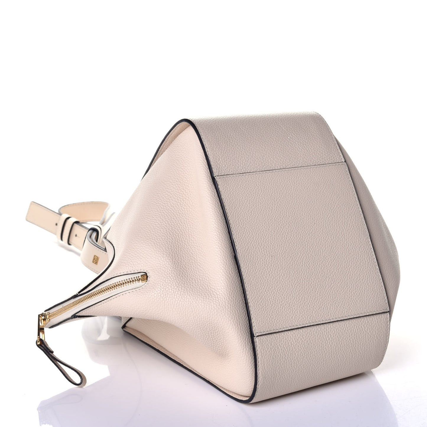 Grained Calfskin Small Hammock Shoulder Bag Neutral