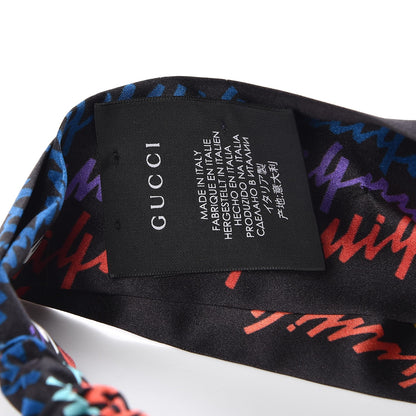 Gucci Silk Duchess Headband Black Multi 6 of 6