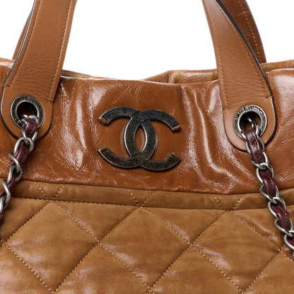 Chanel Iridescent Calfskin Small In The Mix Tote Light Brown 8 of 12