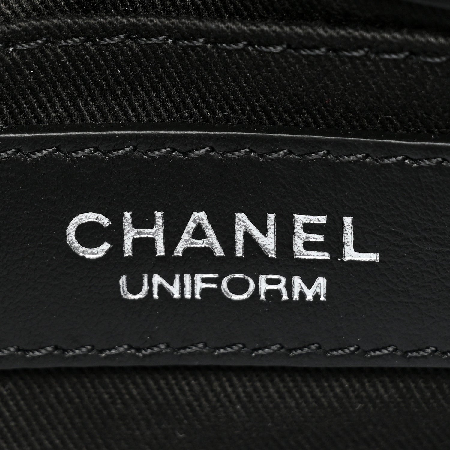 Chanel Calfskin Quilted CC Uniform Flap Belt Bag Black 7 of 10