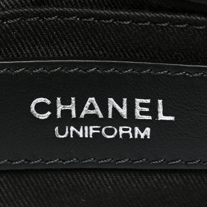 Chanel Calfskin Quilted CC Uniform Flap Belt Bag Black 7 of 10