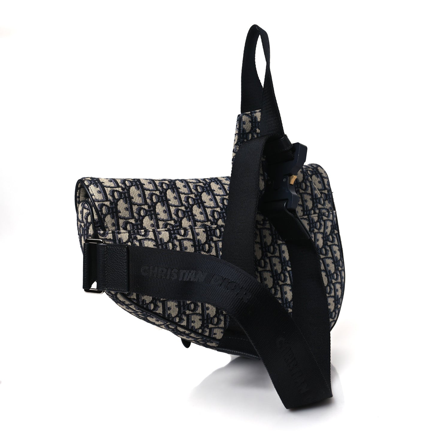 Oblique Mens Saddle Bag Blue