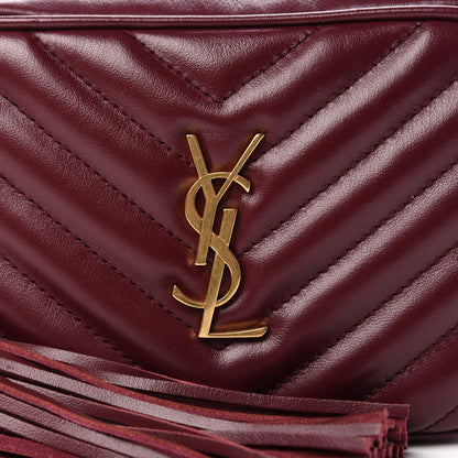 Saint Laurent Calfskin Matelasse Monogram Lou Belt Bag Dark Legion Red 11 of 11