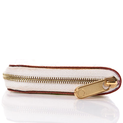 Louis Vuitton Monogram Multicolor Zippy Coin Purse Wallet White Litchi 9 of 12