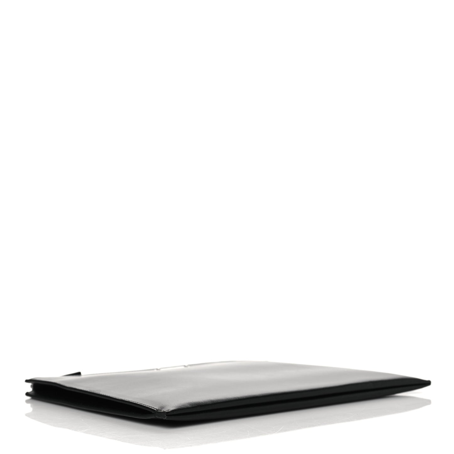 Calfskin Zipped Clutch Black