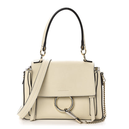 Chloe Calfskin Mini Faye Day Shoulder Bag Off White 1 of 11