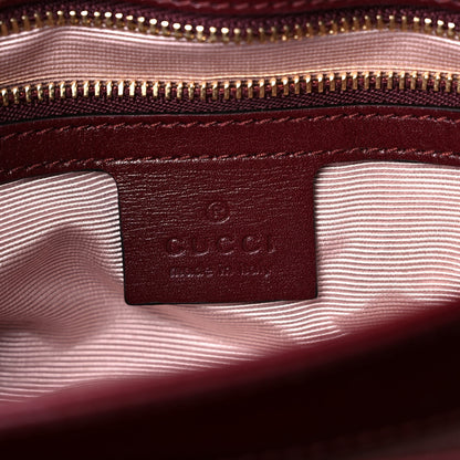Gucci Vitello Palmellato Lux Small Arli Flap Shoulder Bag Vintage Bordeaux 6 of 9