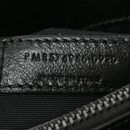 Saint Laurent Calfskin Y Quilted Monogram Monochrome Medium Loulou Chain Satchel Black 7 of 10