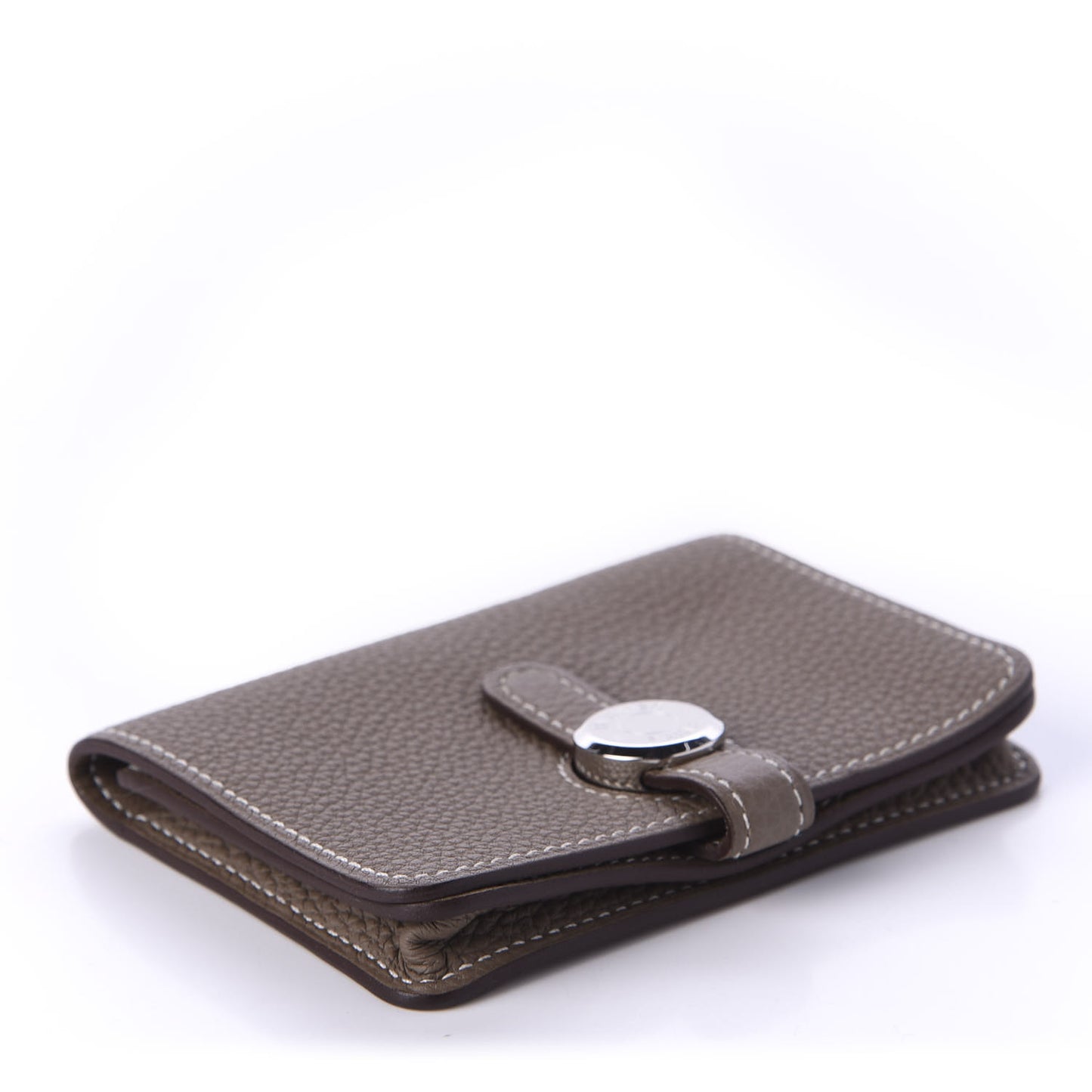 Togo Dogon Card Case Etoupe