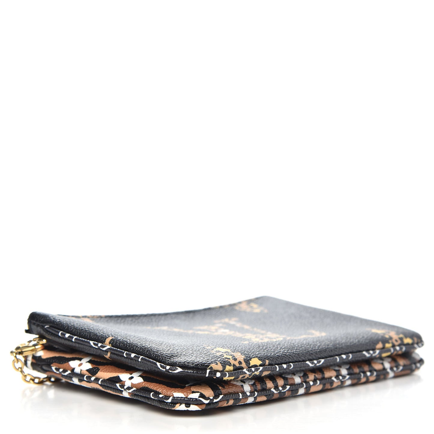 Monogram Giant Jungle Pochette Double Zip Black