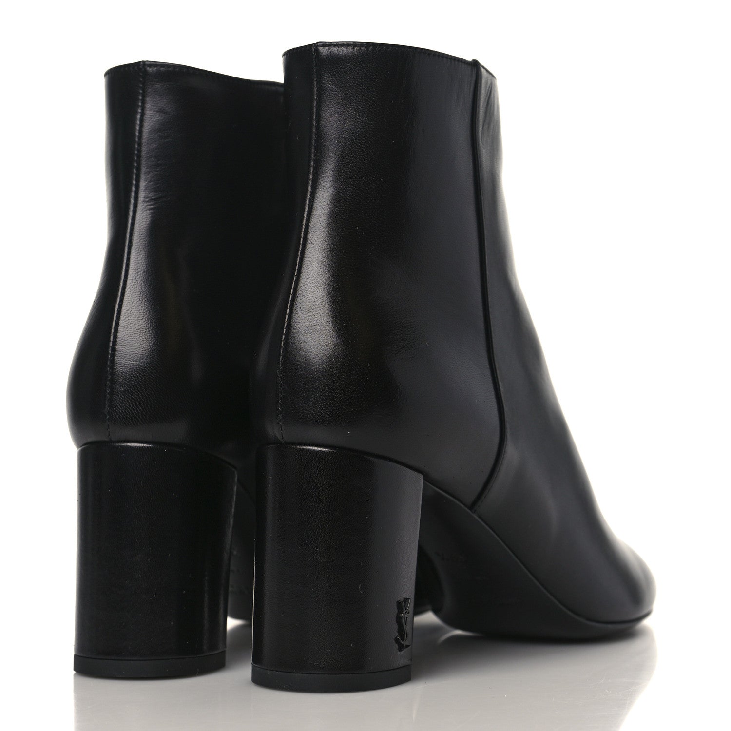 Saint Laurent Nappa Vendome Loulou Ankle Zip Boots 39.5 Black 4 of 9
