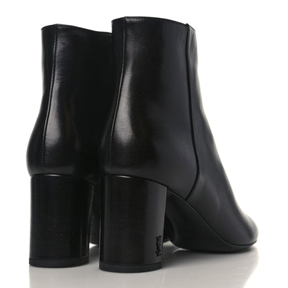 Saint Laurent Nappa Vendome Loulou Ankle Zip Boots 39.5 Black 4 of 9