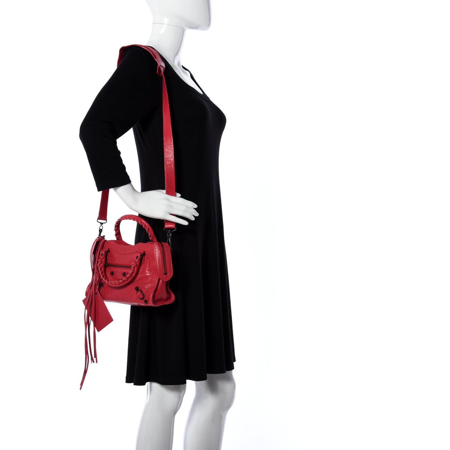 Balenciaga Agneau Classic Hardware Mini City Rose Thulian 2 of 14