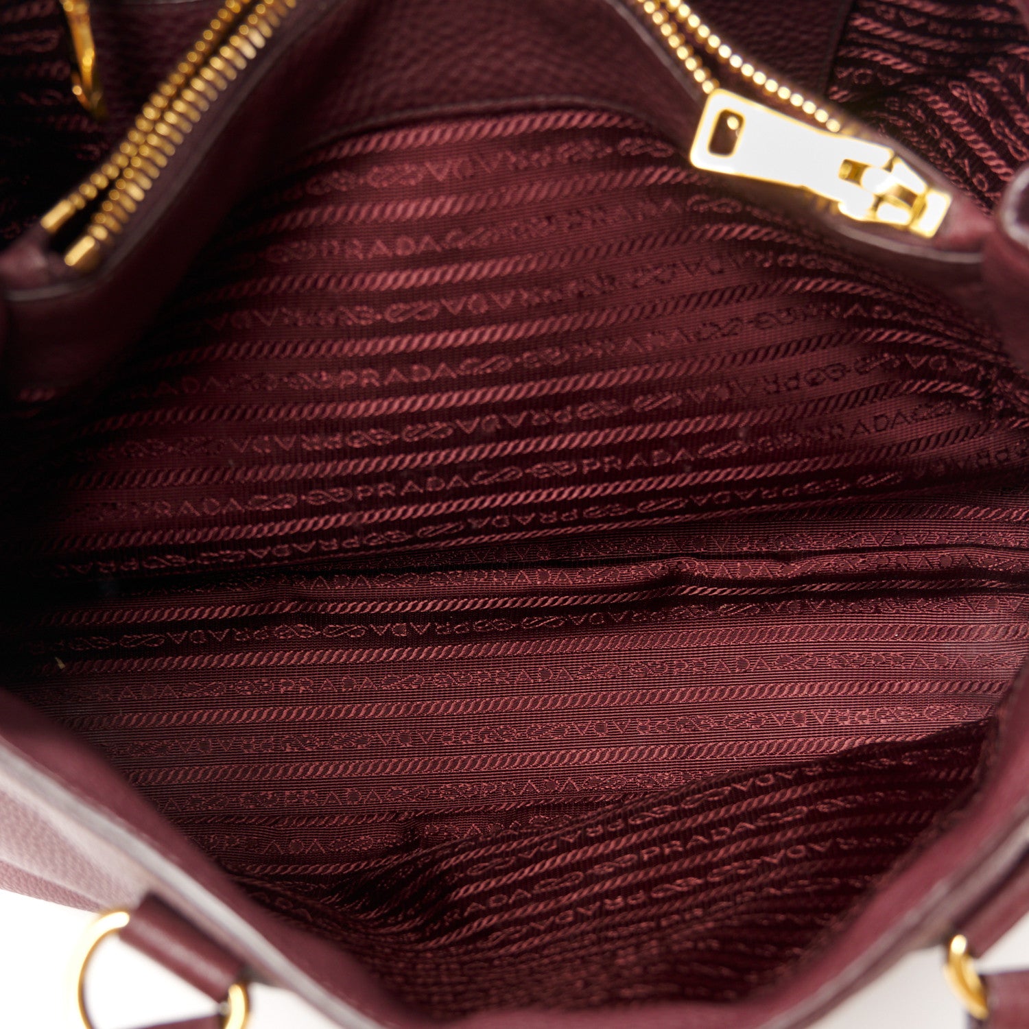 Prada Vitello Daino Tote Granato 7 of 13