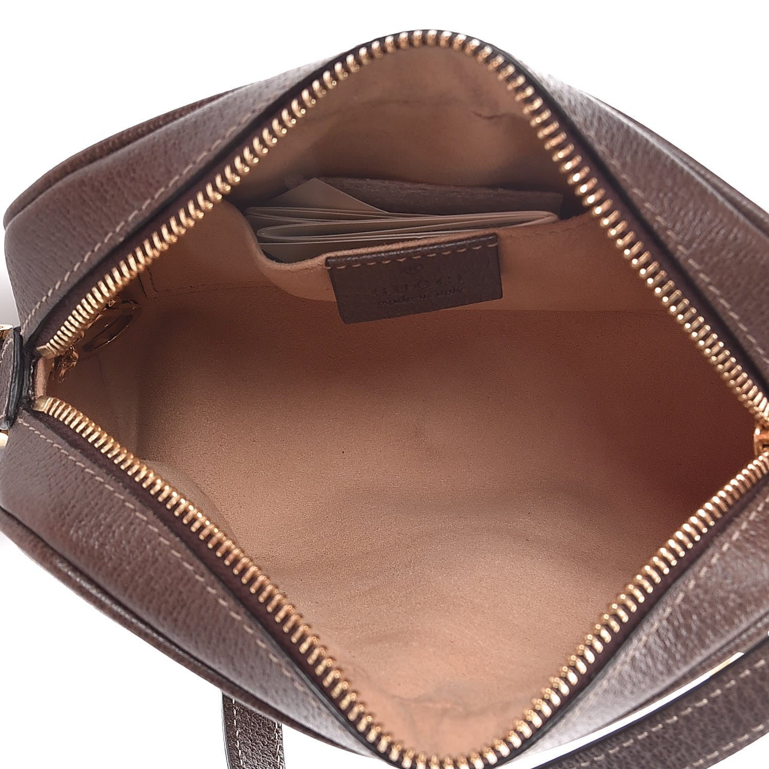 Gucci GG Supreme Monogram Web Mini Ophidia Shoulder Bag Brown 5 of 12