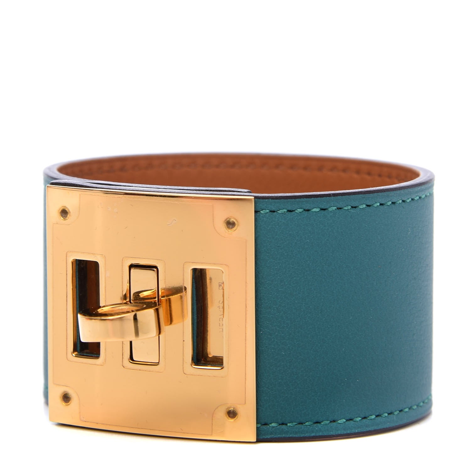 Hermes Swift Kelly Dog Bracelet T2 Malachite 1 of 6