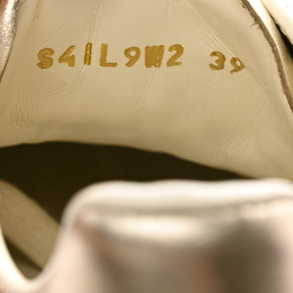Valentino Garavani Laminated Calfskin Nappa Upvillage Sneakers 39 Platinum Ivory Amber 7 of 9