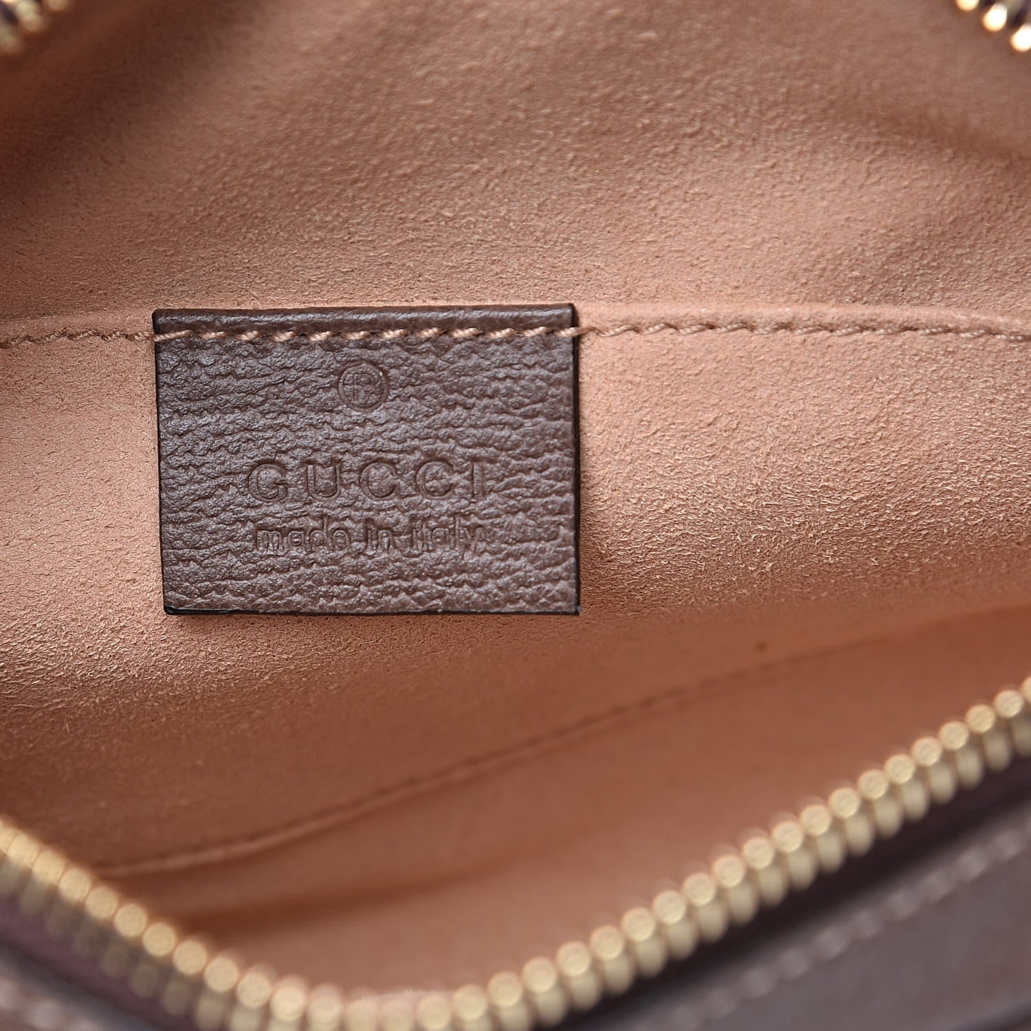 Gucci GG Supreme Monogram Web Mini Ophidia Shoulder Bag Brown 6 of 11