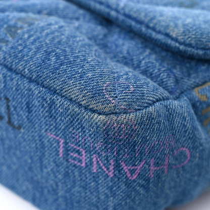 Chanel Denim Quilted Denim Large Mood Flap Blue Multicolor 10 of 13