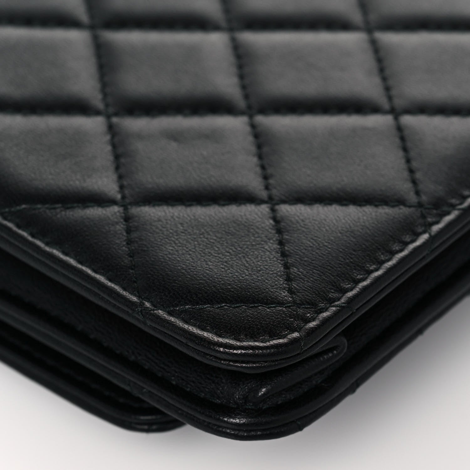Chanel Lambskin Quilted Trendy CC Wallet On Chain WOC Black 10 of 14