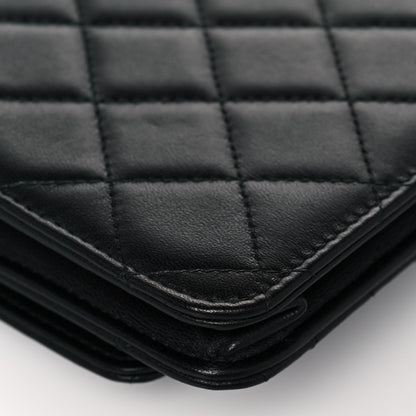 Chanel Lambskin Quilted Trendy CC Wallet On Chain WOC Black 10 of 14