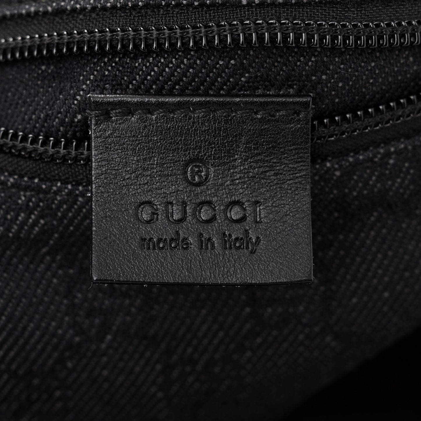 Denim Monogram Large Collapsible Travel Tote Black
