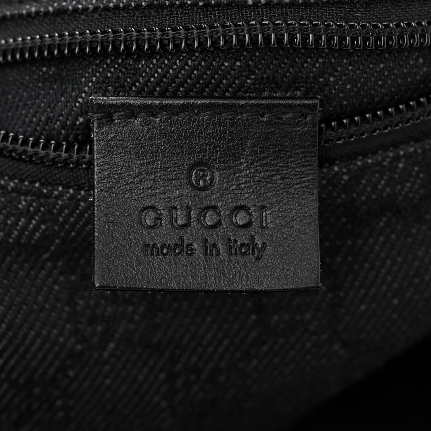 Gucci Denim Monogram Large Collapsible Travel Tote Black 6 of 10