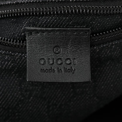 Gucci Denim Monogram Large Collapsible Travel Tote Black 6 of 10