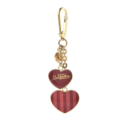 Louis Vuitton Rayures Coeur Bag Charm Key Holder Pomme D'Amour 1 of 3