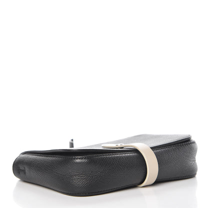 Celine Grained Calfskin Strap Clutch Black 4 of 10